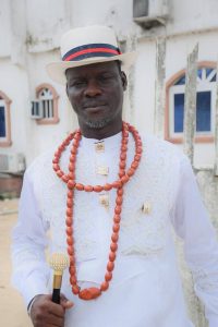 Comrade Chief Sheriff Mulade, The Ibe-Sorimowei of Gbaramatu Kingdom, meaning *“Kingdom Lifter and the Hope of Society and Humanity.”* After His Chieftaincy Title At Palace Of Pere Of Gbaramatu Kingdom