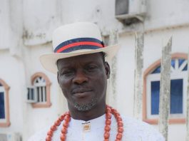Comrade Chief Sheriff Mulade, The Ibe-Sorimowei of Gbaramatu Kingdom, meaning *“Kingdom Lifter and the Hope of Society and Humanity.”* After His Chieftaincy Title At Palace Of Pere Of Gbaramatu Kingdom