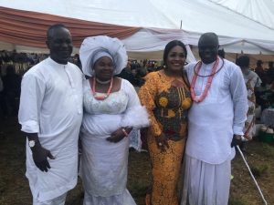 Hon Dan Yingi, Mrs Joy Mariere, Mrs Yingi and Hon Samuel Mariere at the ceremony